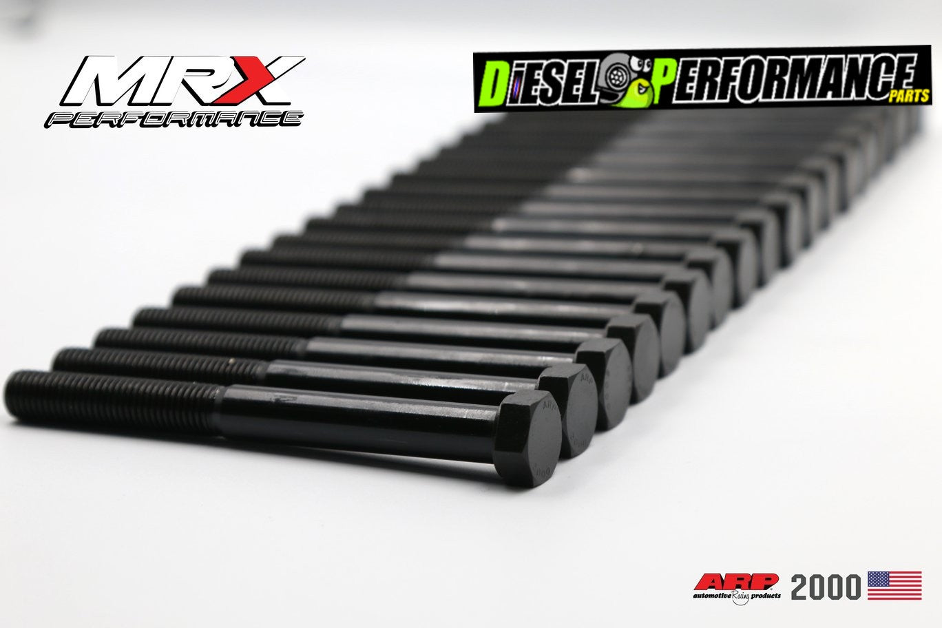MRX/ARP 4JK1/4JJ1/4JJ3 Head Bolts Set Higher Clamping Pressure (THA Stock)