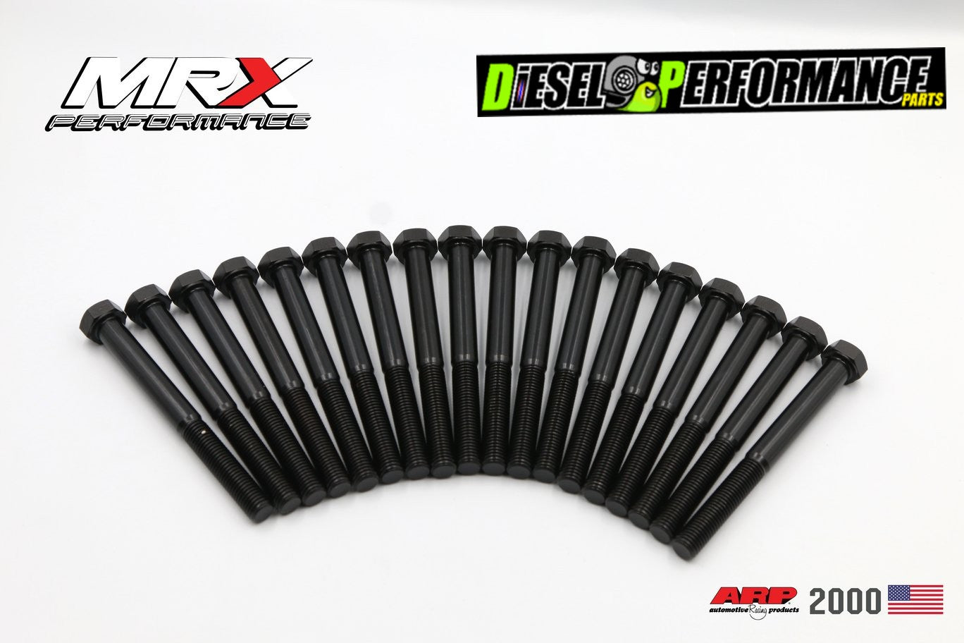MRX/ARP 4JK1/4JJ1/4JJ3 Head Bolts Set Higher Clamping Pressure (THA Stock)