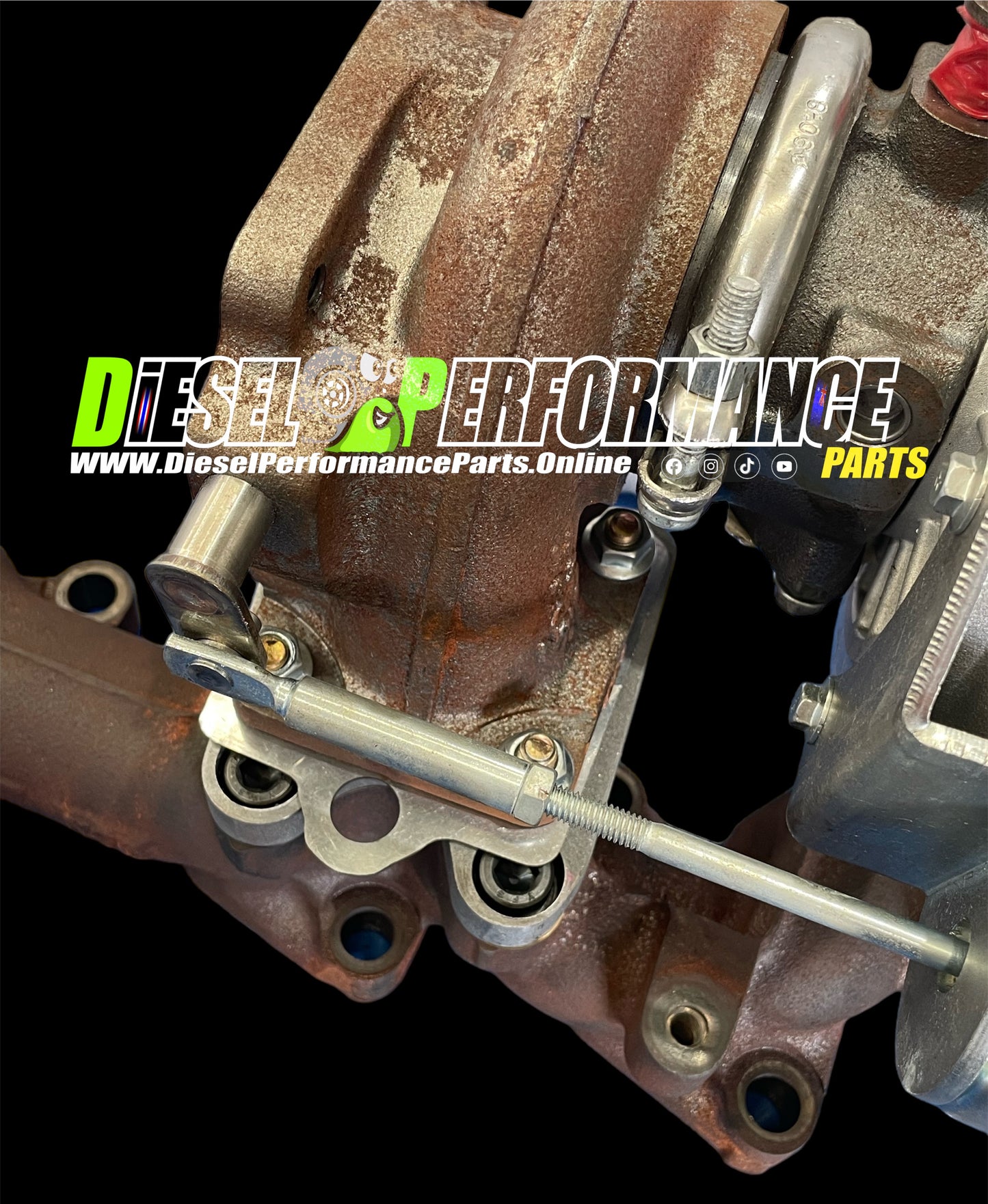 4JJ1/4JJ3 DPF Model Adapter Plate Kit, To Run F-Series Turbo’s on Stock Manifold