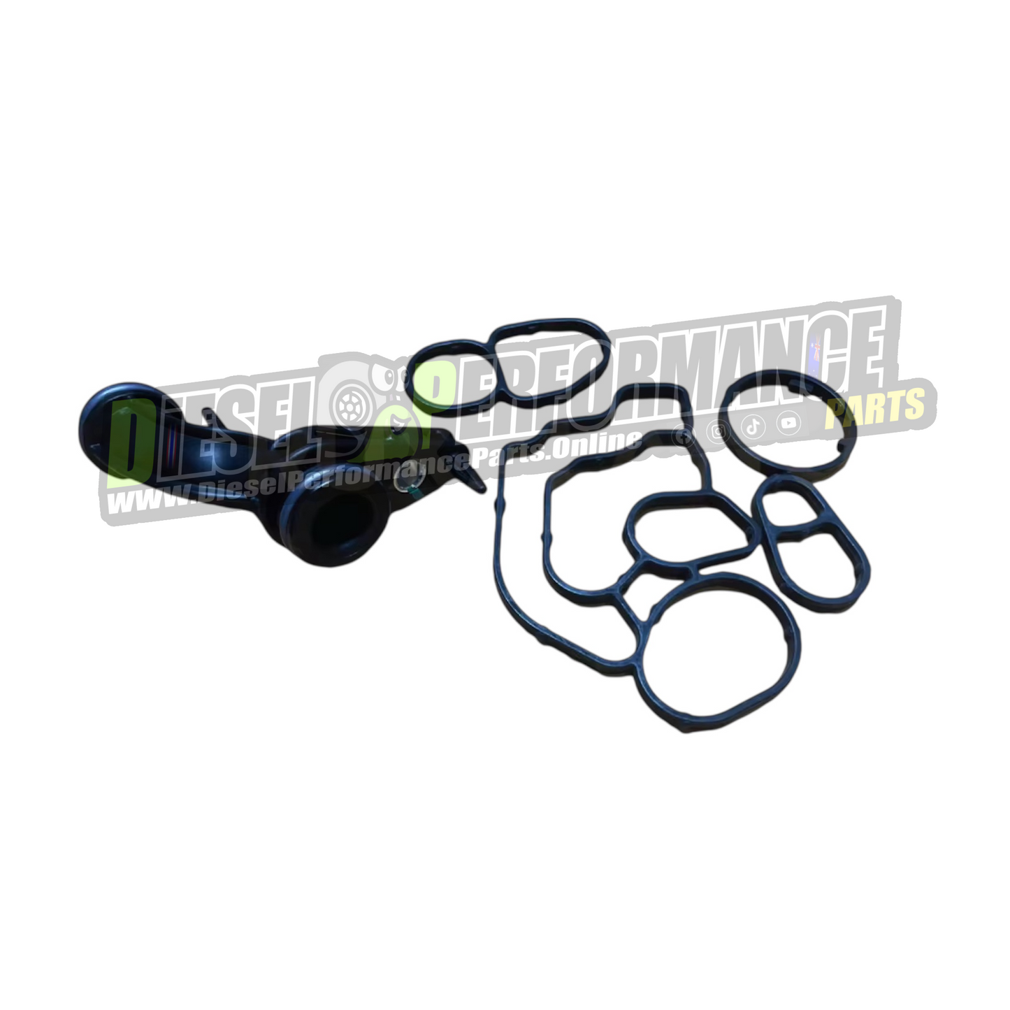Oil Cooler Gasket Set + Oil Pipe - LWH / LWN colorado, trailblazer chevrolet 2012-2019 Genuine PN:12628104