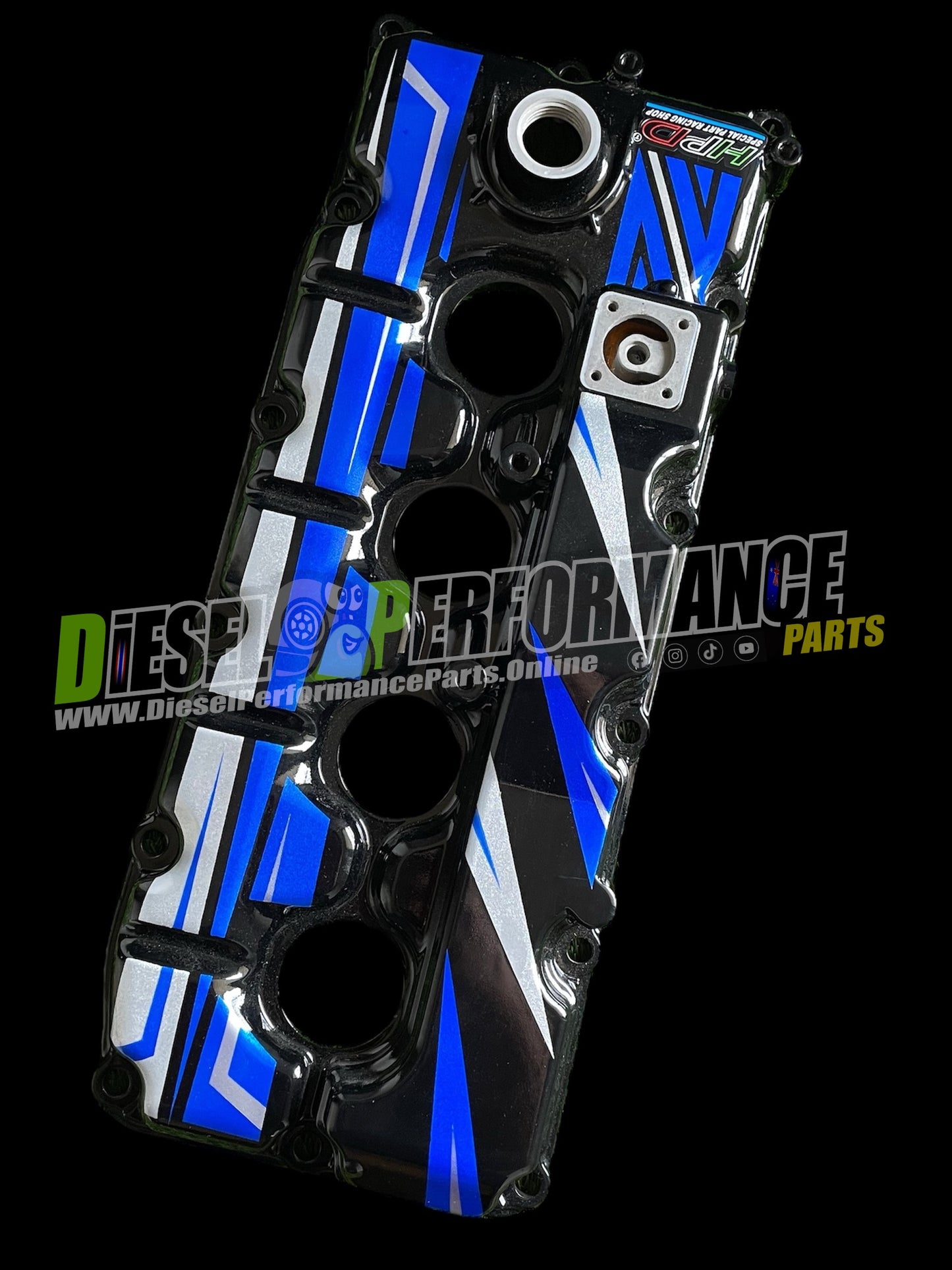 4JJ1/4JK1 Shaved Valve Cover Black & Blue