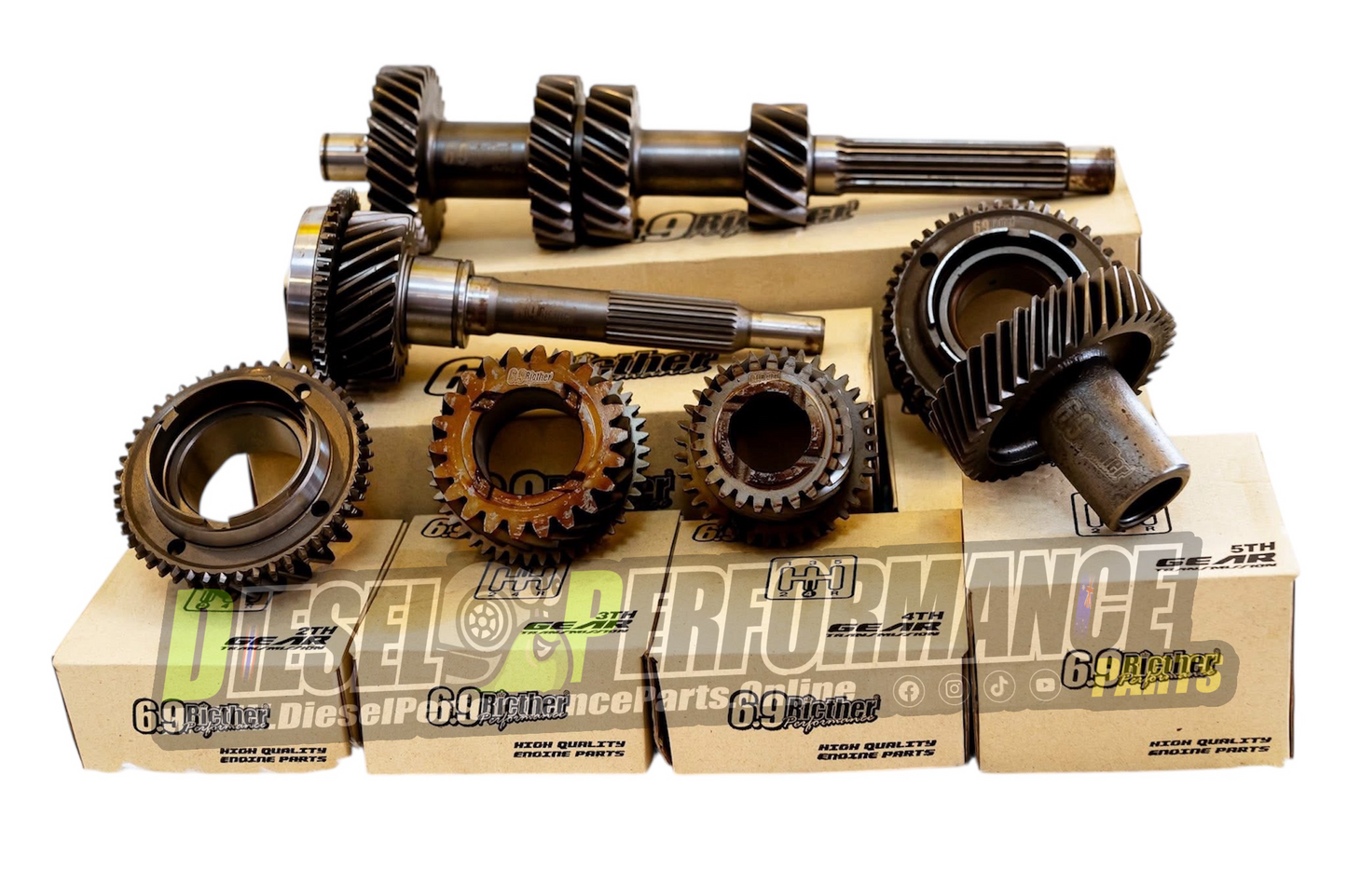 1KD Hilux Upgrade Gears Set 5-Speed 2WD N70 Hilux Race/Street Use 500-700hp+