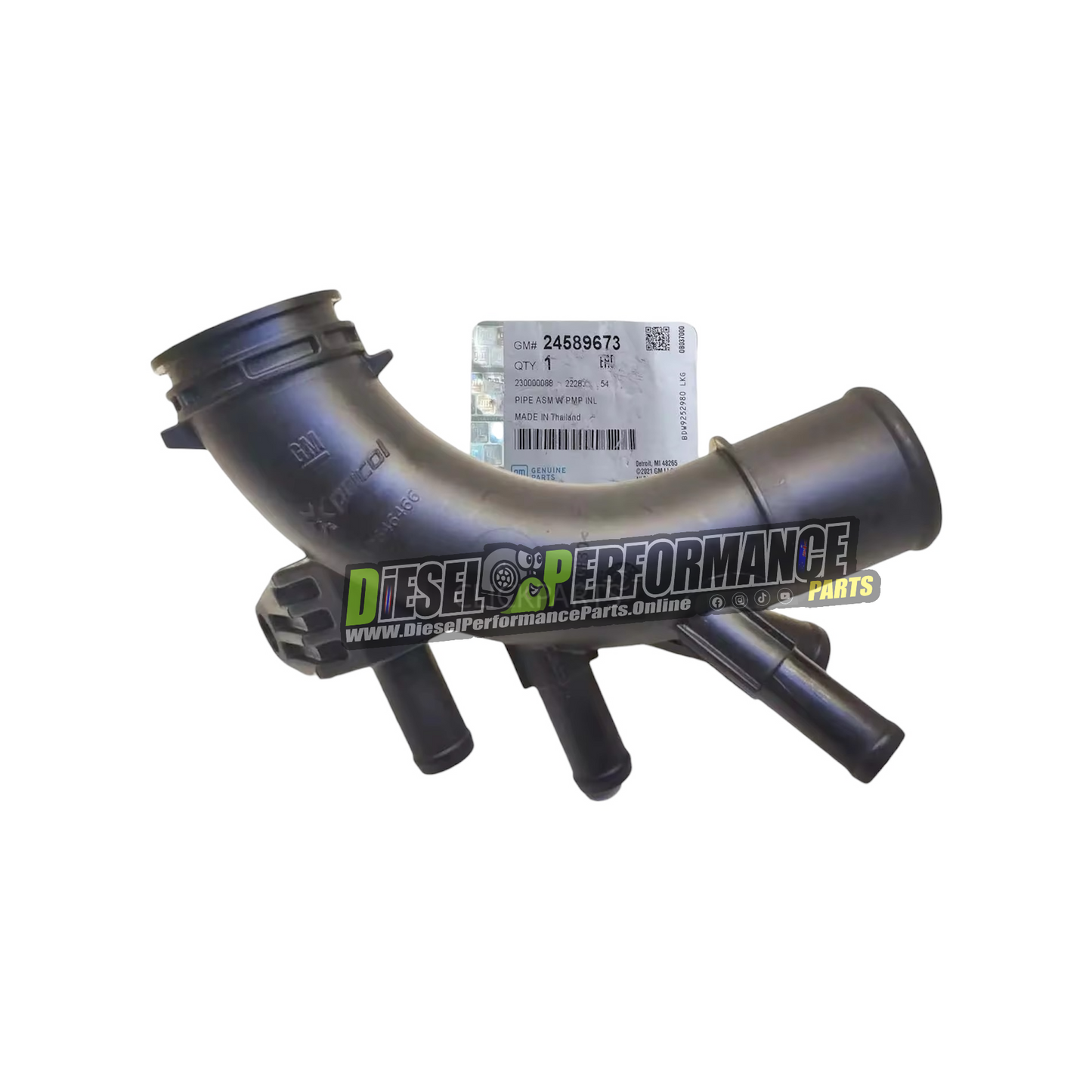 Water Pump Inlet Pipe Holden/ Chevrolet - RG COLORADO : TRAILBLAZER 2.8L - LWN 2014 - 2019 Genuine PN: 24589673