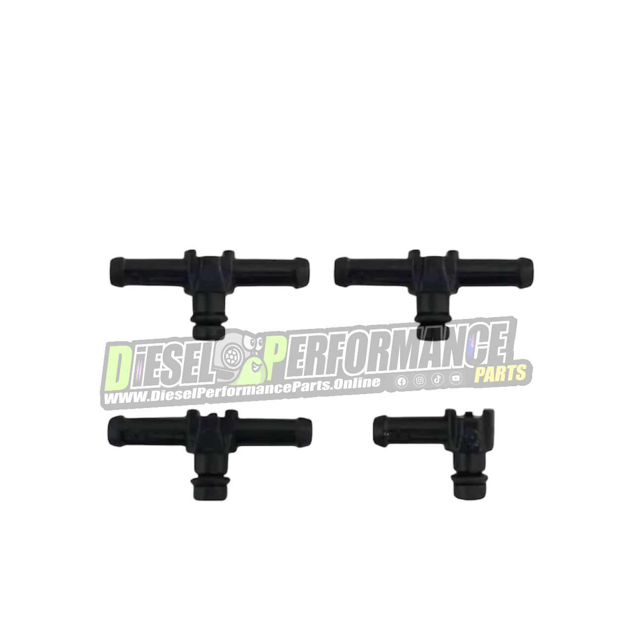 4JJ1/4JK1 Injector /Leak off pipes + Clips Set