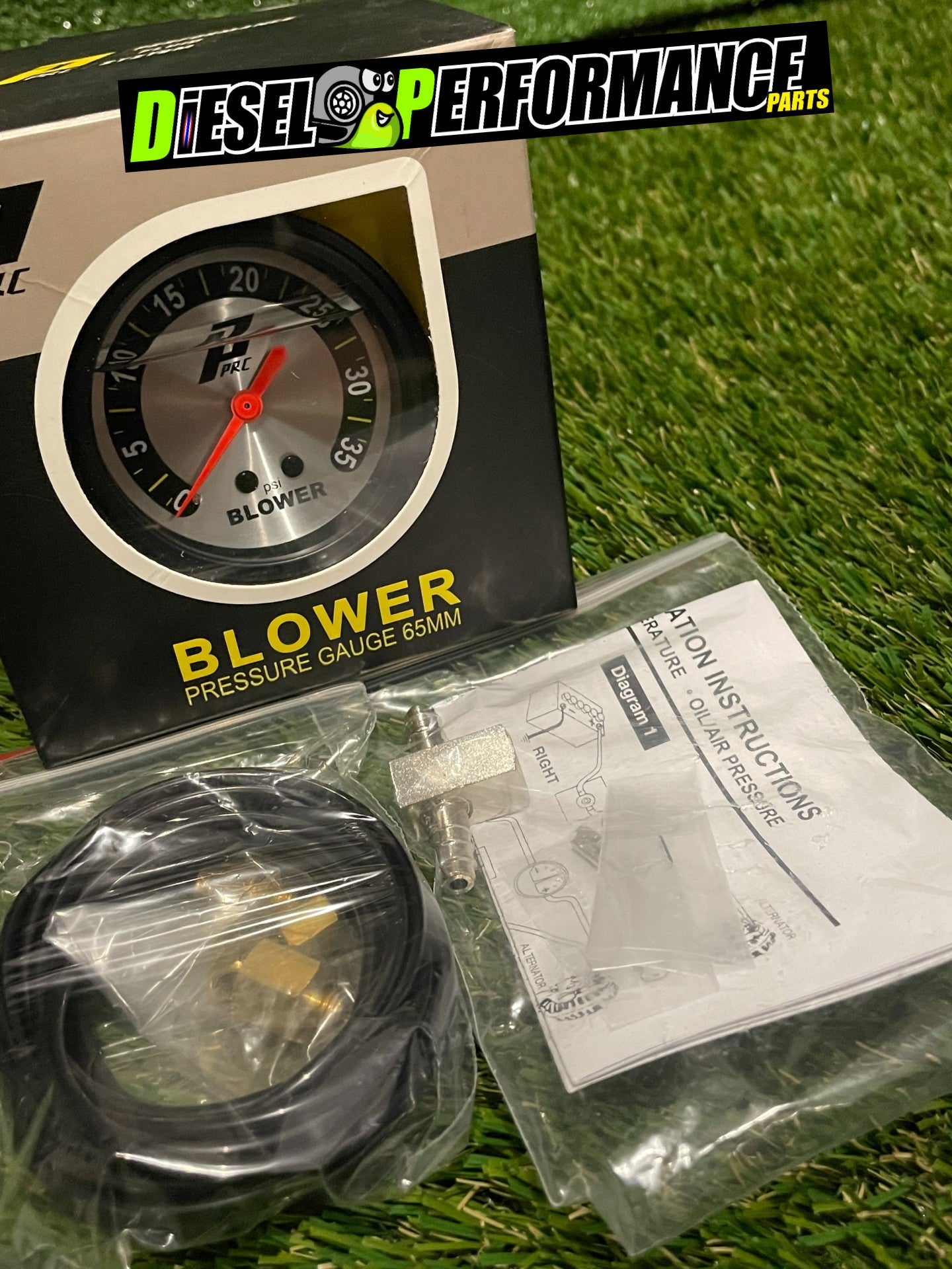 PPRC 65mm 35/60Psi Boost Gauges, HPD bracket kit +Fitting (THA Stock)