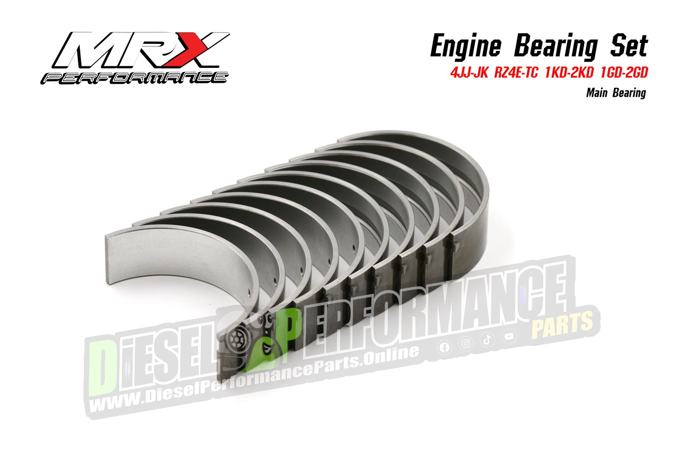 MRX Engine Bearings Set 4JJ1/4JK1/RZ4E/1KD/2KD/1GD/2GD – Diesel ...