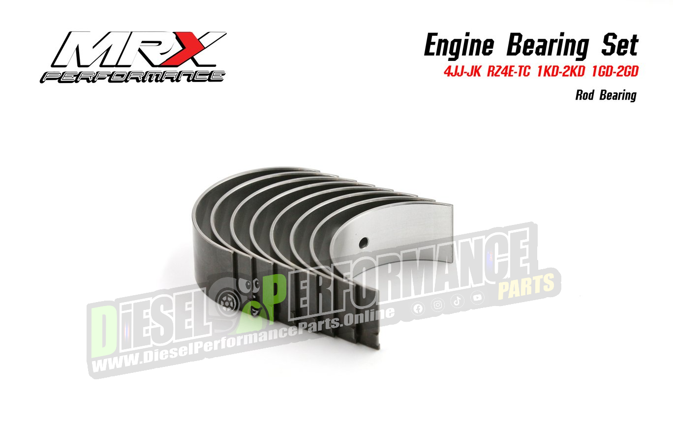 MRX Engine Bearings Set 4JJ1/4JK1/RZ4E/1KD/2KD/1GD/2GD (THA Stock)