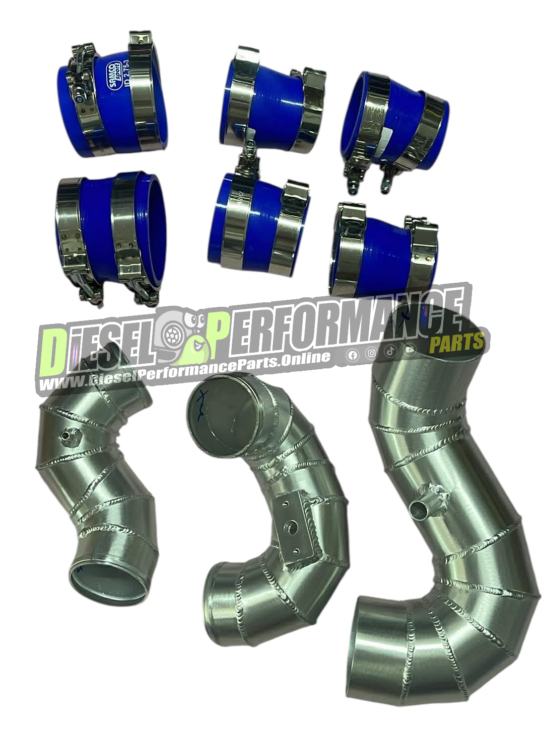 Upgrade Intercooler & Turbo intake Pipe kit 2007-2011 4JJ1 - VGS Dmax / Mu7 / RA - Rodeo / RC - Colorado (Lobster Style)