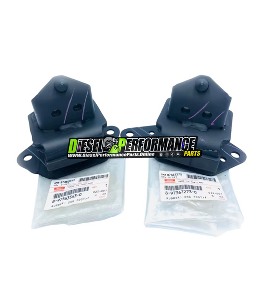 4JJ1 / 4JK1 Genuine Engine Mount Rubber LH & RH set 2005-2011 Dmax / Mu7 / Rodeo / Colorado - RH/PN: 8973635430 - LH/PN: 8973672730