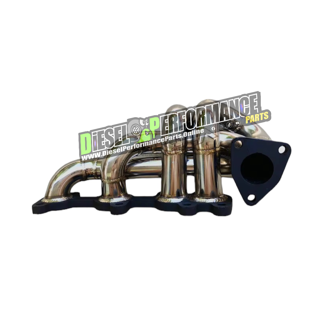 1GD / 2GD Factory Low Mount Stainless Turbo Exhaust Manifold 3Bolt Fla ...