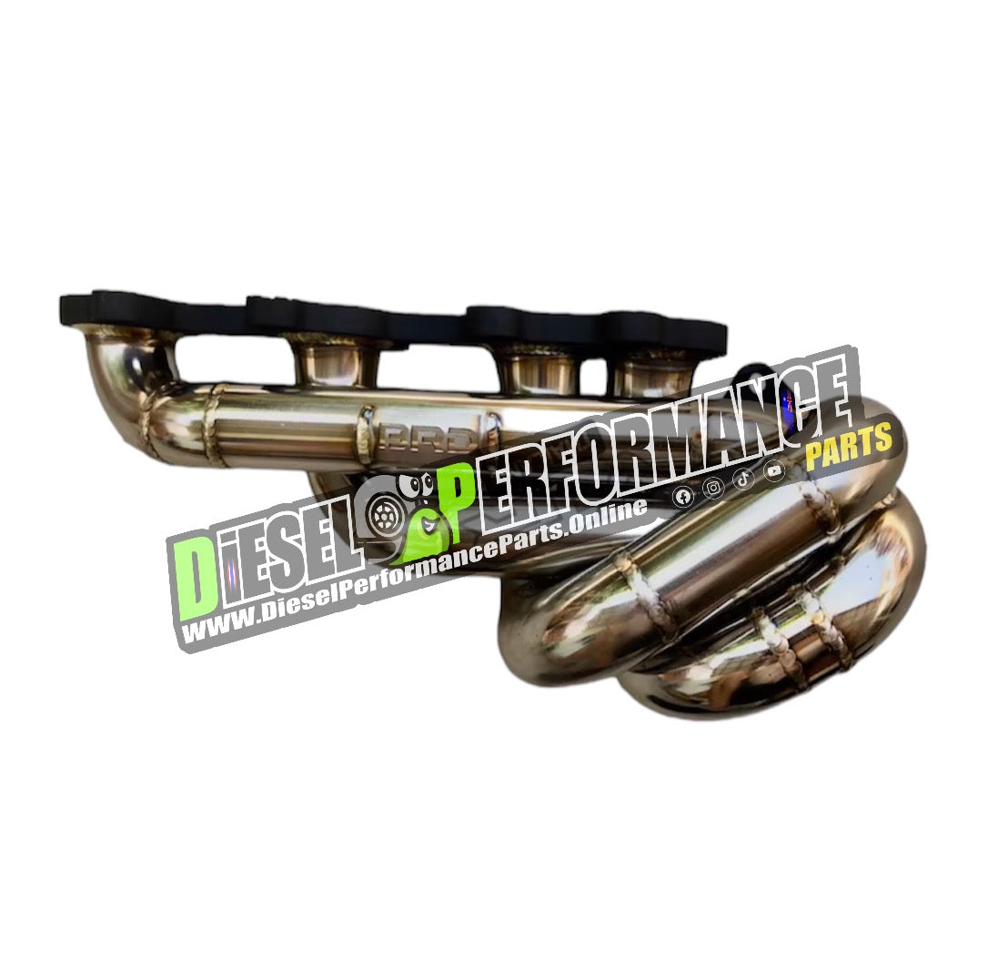 1GD / 2GD Factory Low Mount Stainless Turbo Exhaust Manifold 3Bolt Fla ...