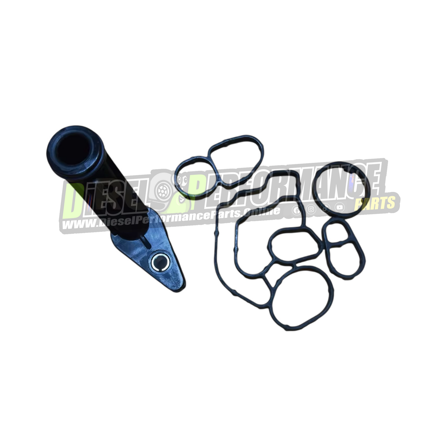 Oil Cooler Gasket Set + Oil Pipe - LWH / LWN colorado, trailblazer chevrolet 2012-2019 Genuine PN:12628104