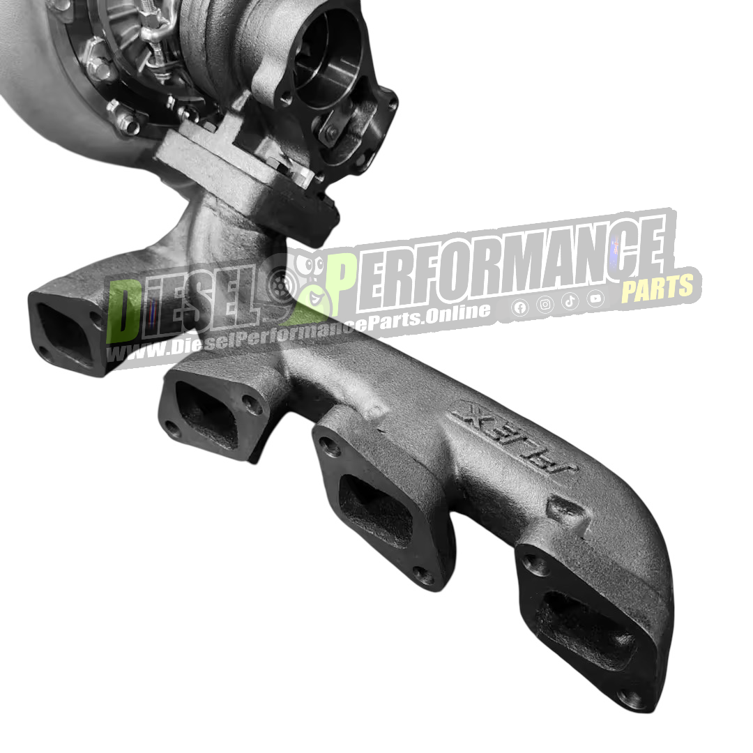 Forwarded Angle Turbo Manifold 4JJ1 / 4JK1 / 4JJ3 / Dmax / Rodeo / Colorado / BT50 / Mux / Mu7 - ULTRA FLOW [FLEX]