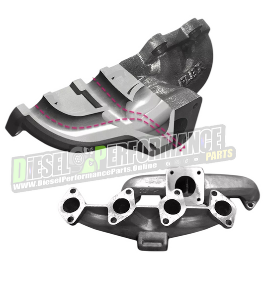 1KD/2KD/1KZ Centre Exit High Mount Exhaust Manifold [FLEX]