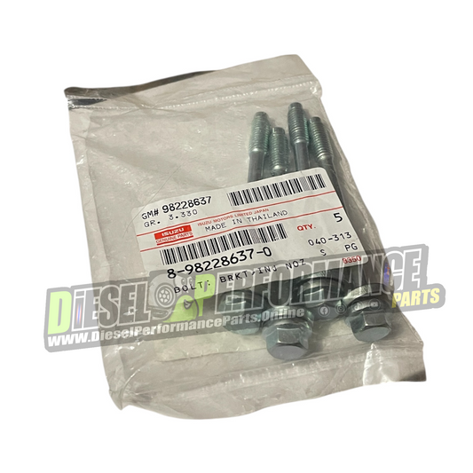 4JJ1 / 4JK1 Injector Clamp Bolts Set 2014 - 2022 [Genuine] PN: 8982286370