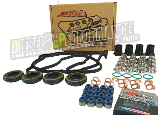 1KD/2KD Upgrade Valve Stem Seals Kit / CNC Billet Shields/ Gaskets Set  (THA Stock)