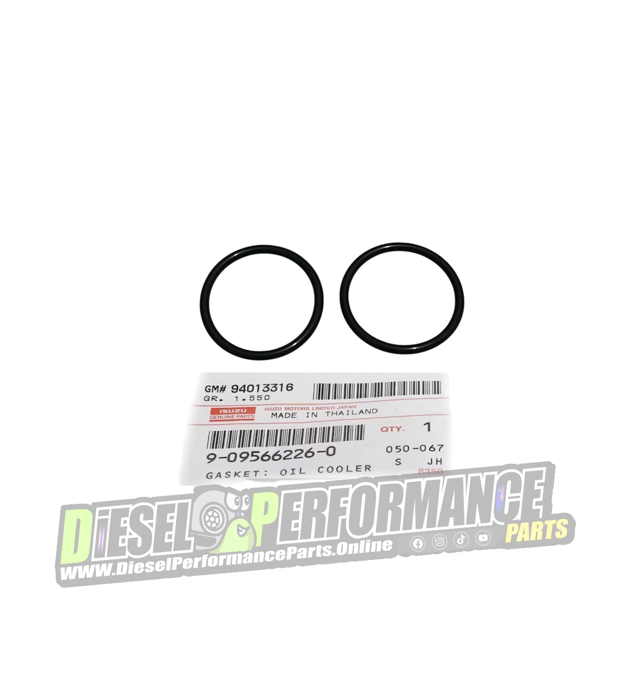 4JJ1 Oil Cooler O-Ring (Pair) [Genuine] PN: 9095662260