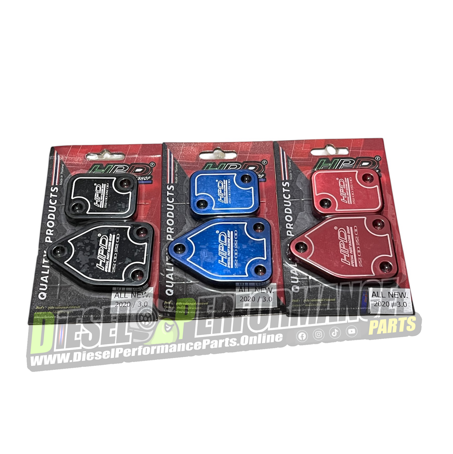 4JJ1 / 4JJ3 - EGR Cooler Blanking Plate Set 2017-2026 DPF Model / Dmax / MUX / BT50 [HPD]