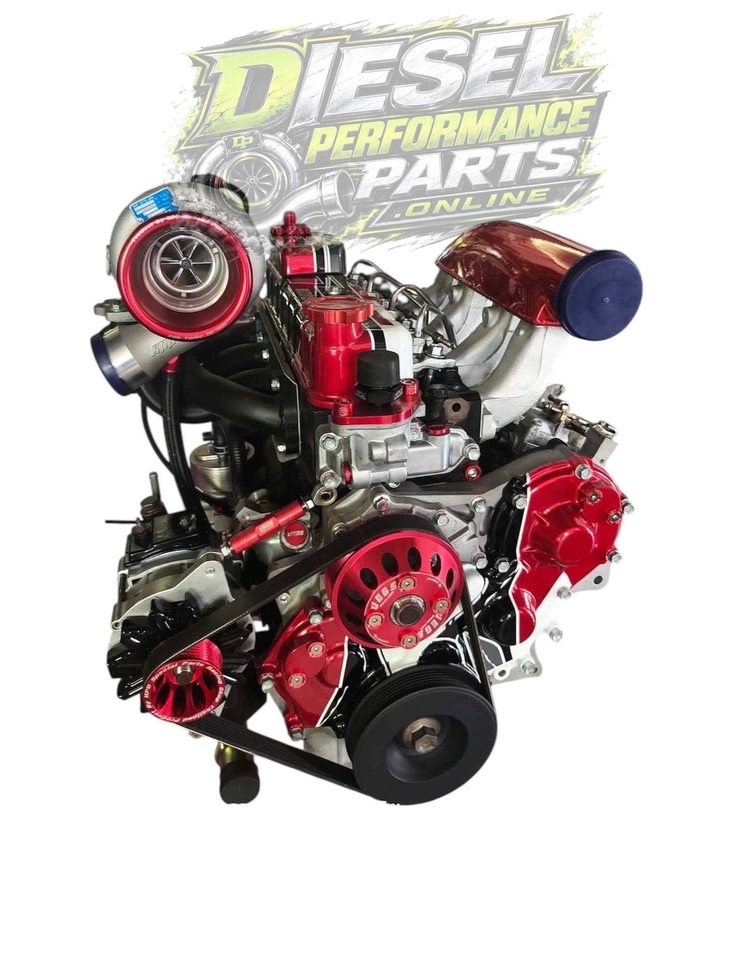 4JA1 / 4JH1 / 4JB1 / 4JG2 Custom Made Forward Facing Intake Manifold ( Red Powder Coat) ONE-OFF