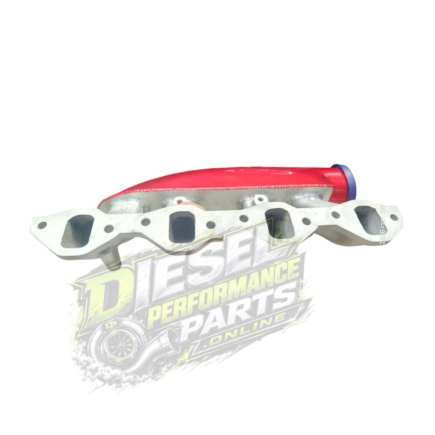 4JA1 / 4JH1 / 4JB1 / 4JG2 Custom Made Forward Facing Intake Manifold ( Red Powder Coat) ONE-OFF