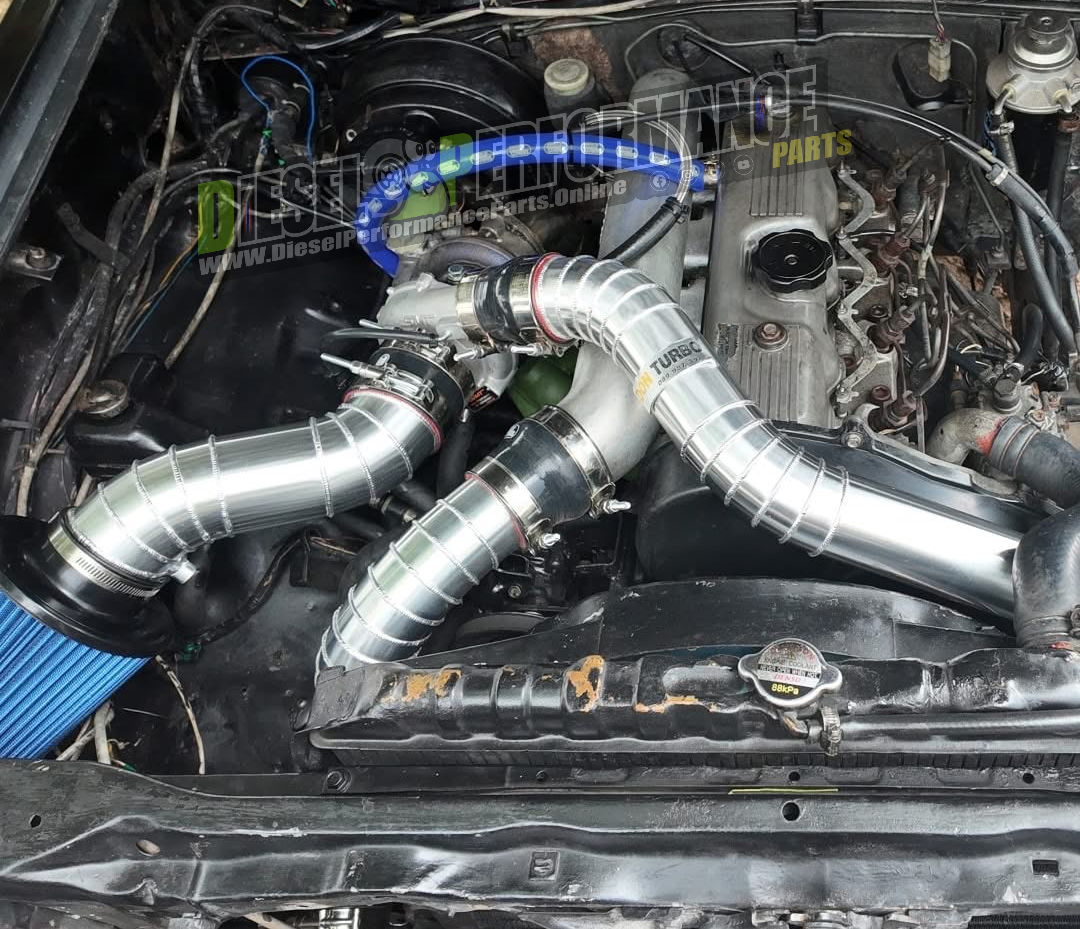 4D56 SOHC 1st Gen Intake & High Mount Turbo Exhaust Manifold Setup