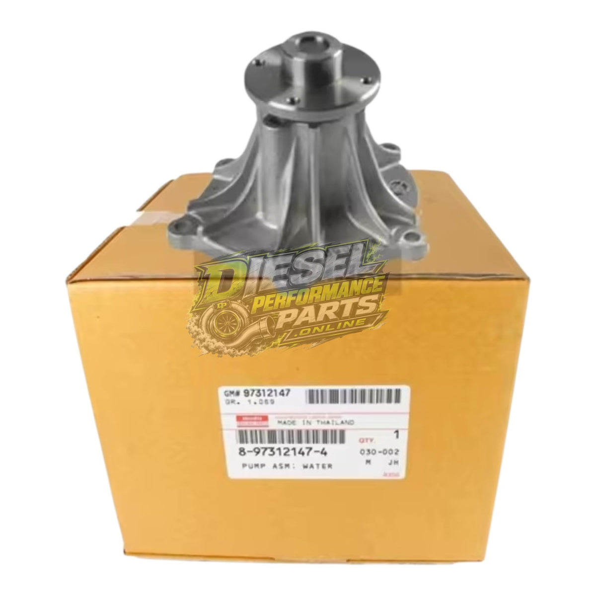 4JJ1 & 4JK1 Water Pump 2005-2022 - Dmax / Mu7 / Mux / Rodeo / Colorado  - GENUINE PN: 8973121474